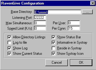 Configuration Dialog